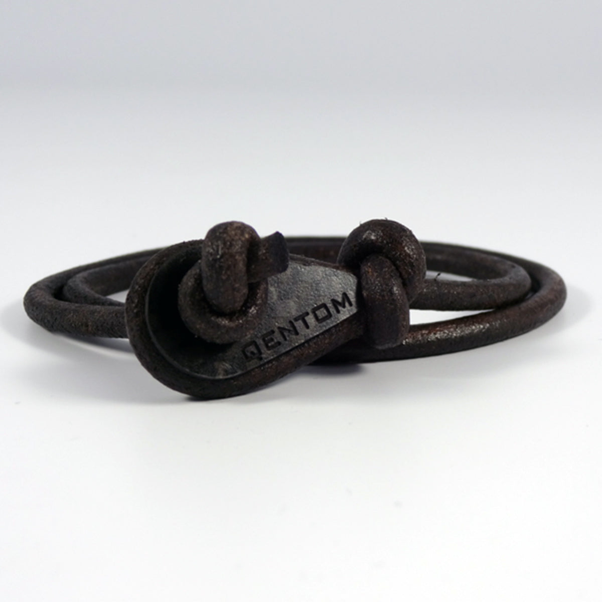 MONZA | Leder rund Braun Vintage 2-fach